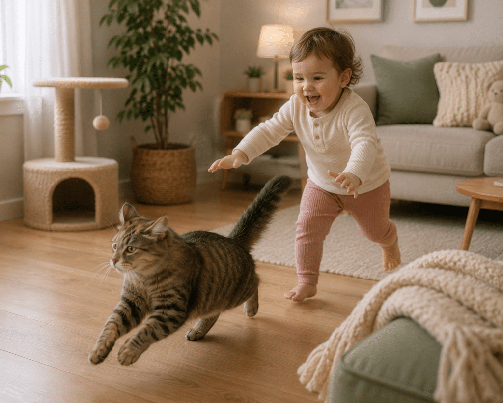 What to Do When Your Toddler Starts Chasing the Cat