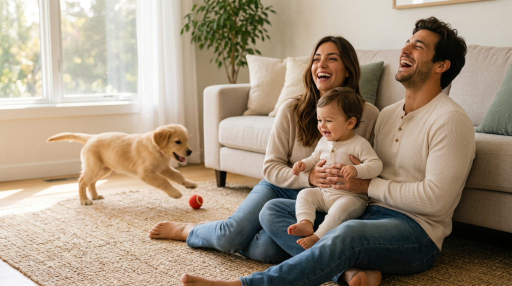 The Beautiful Chaos of Family Photos With Kids and Pets
